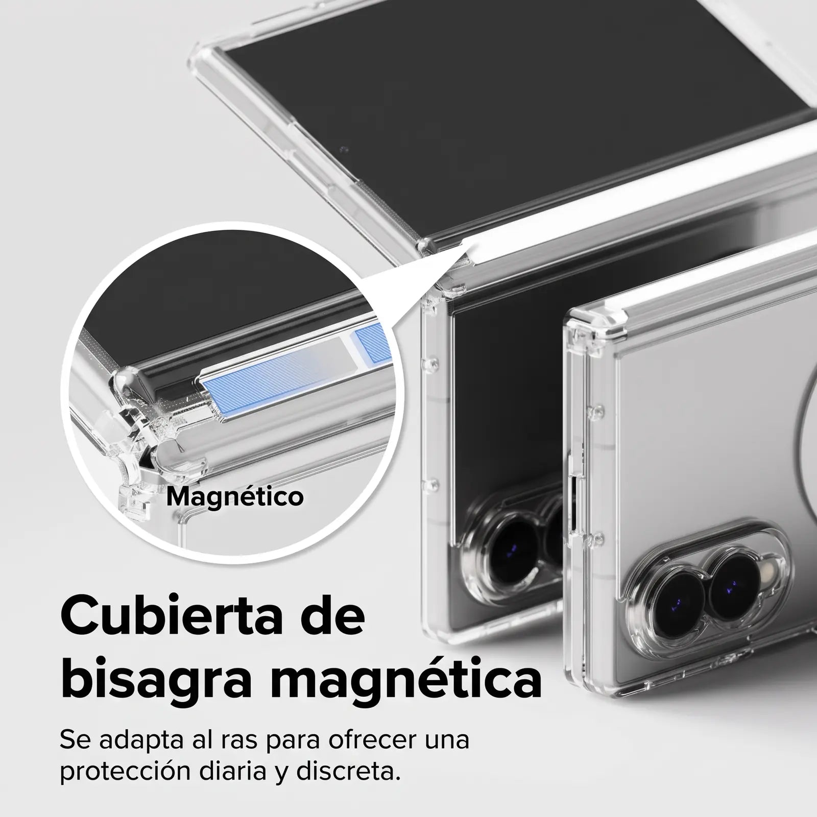 [TEMPORAL] Compatible with Galaxy Z Fold 8 FUSION FLAP MAGNETIC CLEAR - PENDIENTE COMPLETAR (SKU FFM1315R52)