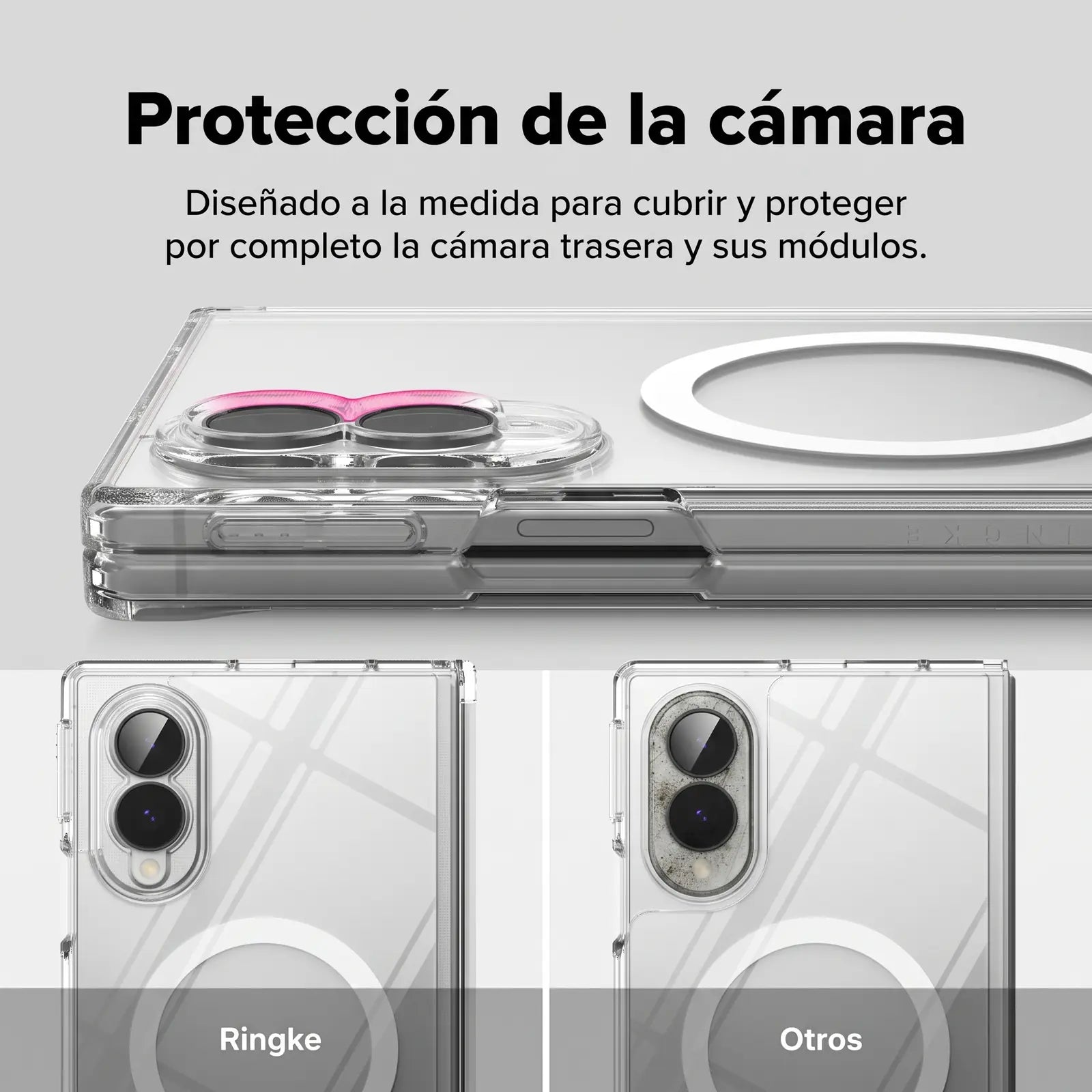 [TEMPORAL] Compatible with Galaxy Z Fold 8 FUSION FLAP MAGNETIC CLEAR - PENDIENTE COMPLETAR (SKU FFM1315R52)