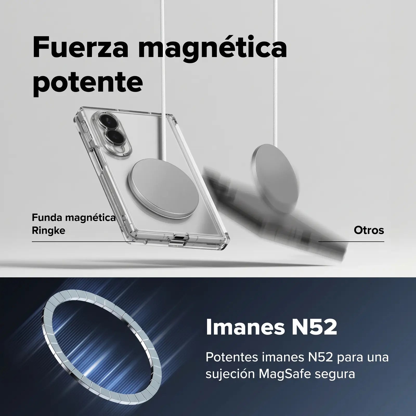 [TEMPORAL] Compatible with Galaxy Z Fold 8 FUSION FLAP MAGNETIC CLEAR - PENDIENTE COMPLETAR (SKU FFM1315R52)