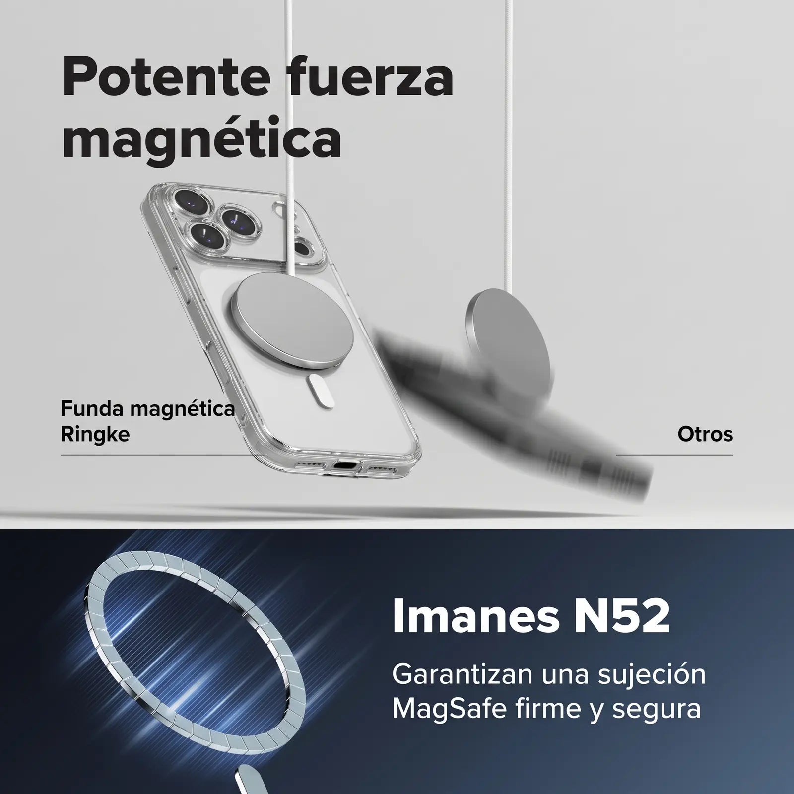 Case iPhone 18 Pro Max / 17 Pro Max Ringke Fusion Magnetic Transparente MagSafe