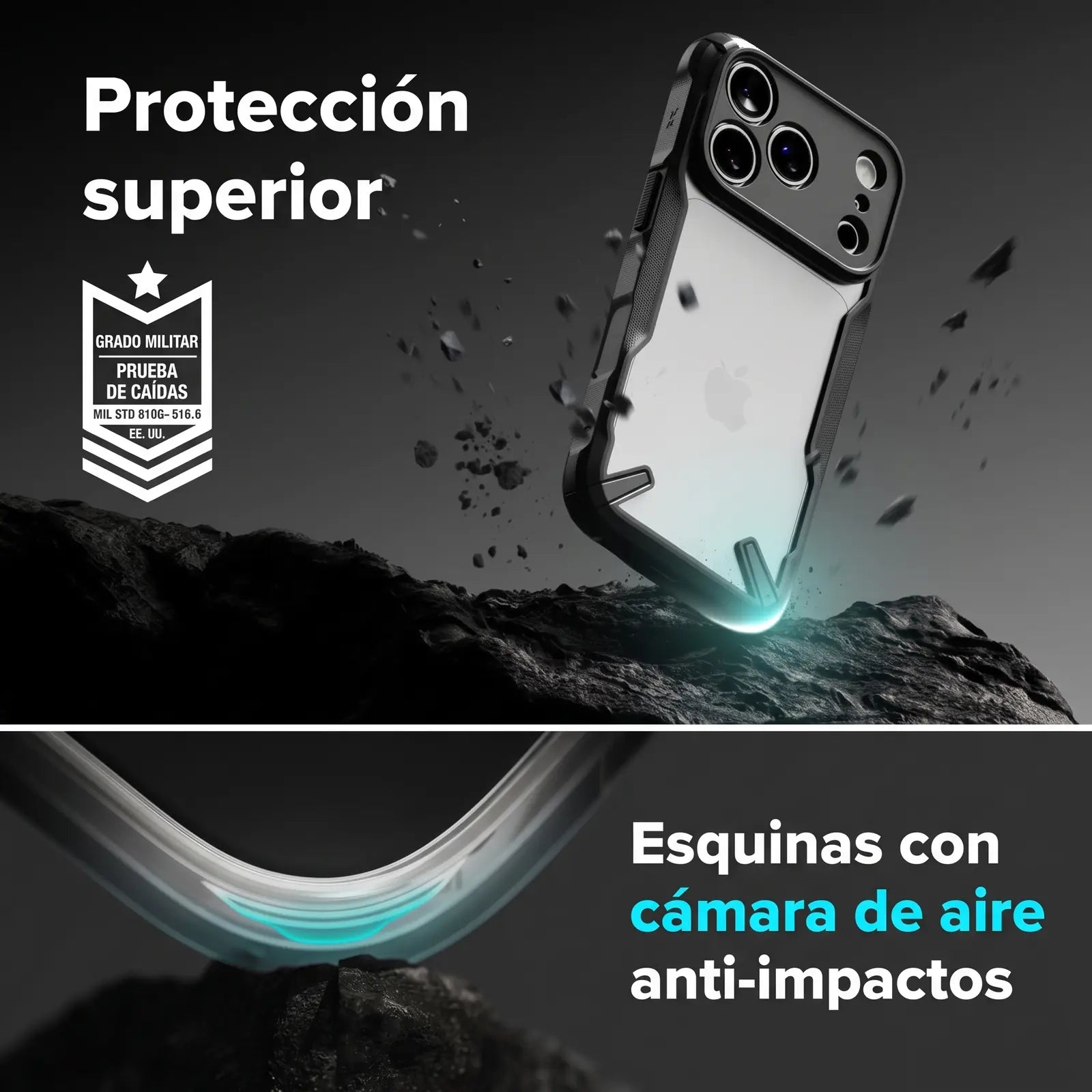 Case iPhone 18 Pro / 17 Pro Ringke Fusion-X Black