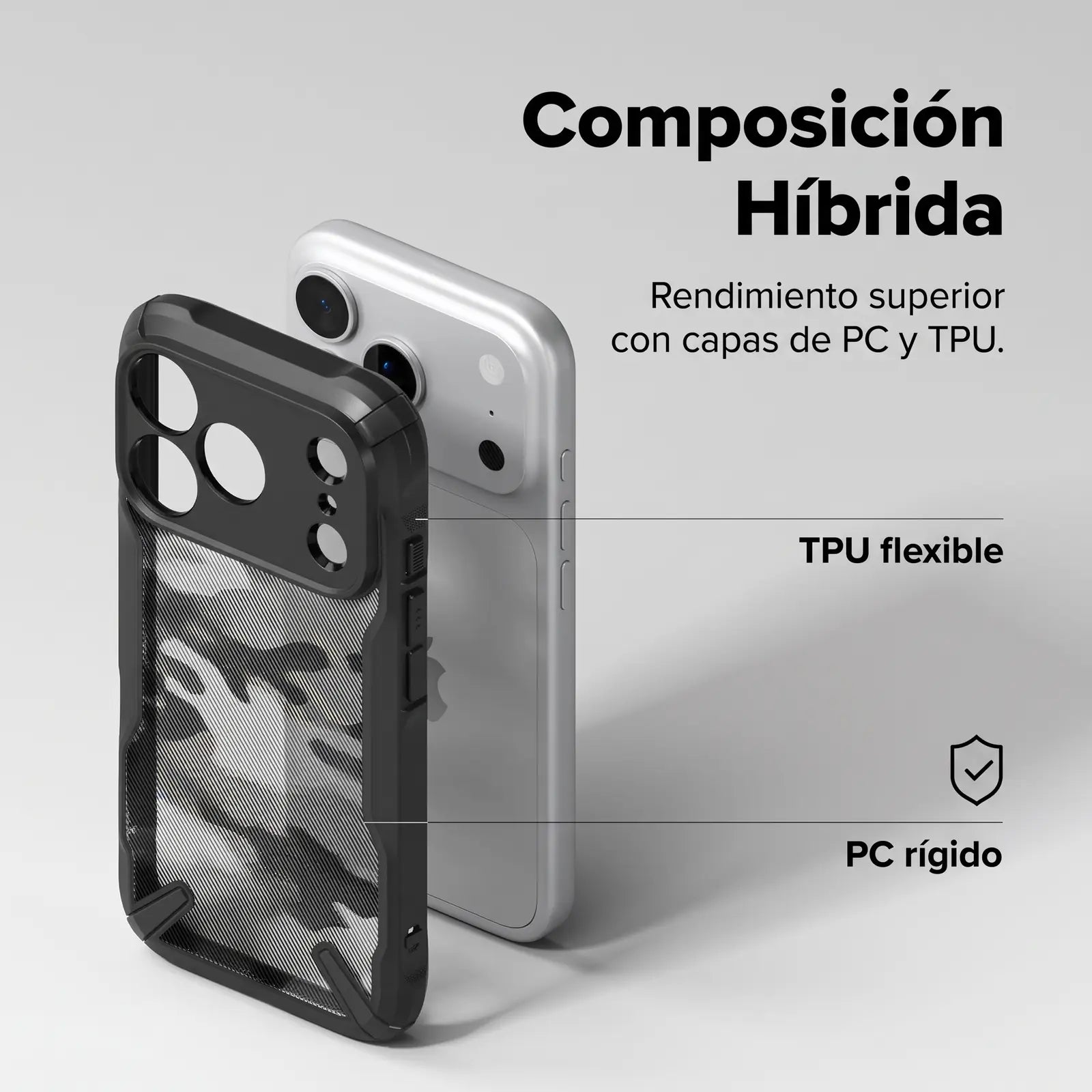 Case iPhone 18 Pro Max / 17 Pro Max Ringke Fusion-X Camo Black