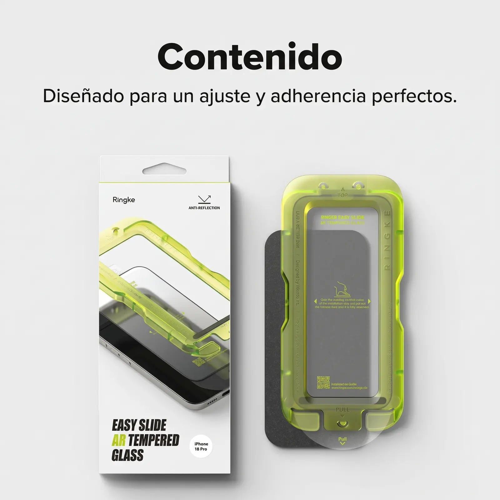 Mica Ringke Easy Slide AR para iPhone 18 Pro Vidrio Templado 9H