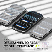 Ringke Easy Slide Mica de Vidrio iPhone 18 Pro Max Antirreflejo