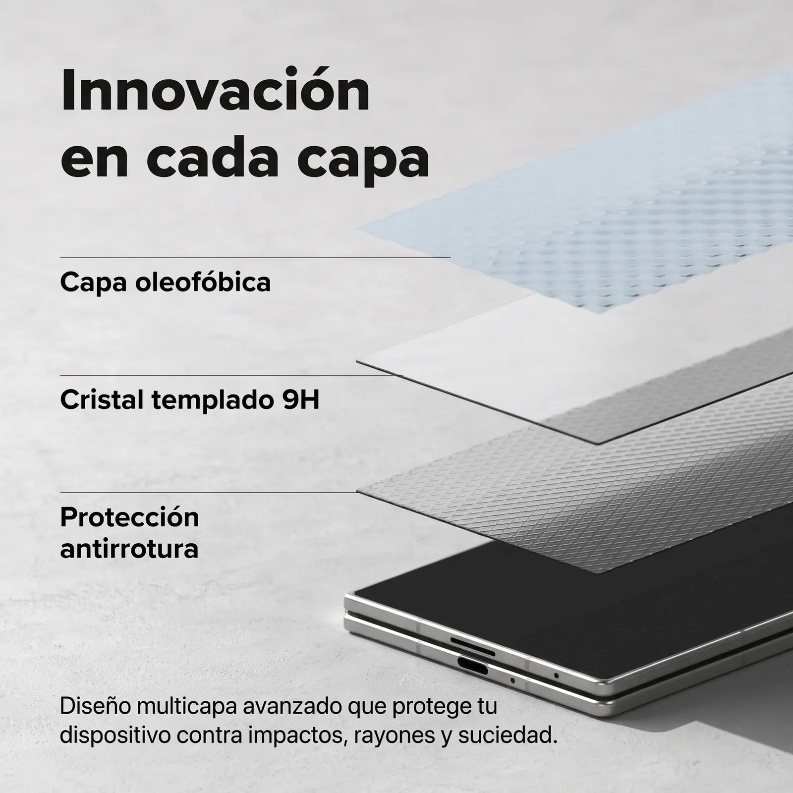 Protector Ringke Easy Slide Vidrio Templado para Pantalla Externa Galaxy Z Fold 8 Ultra