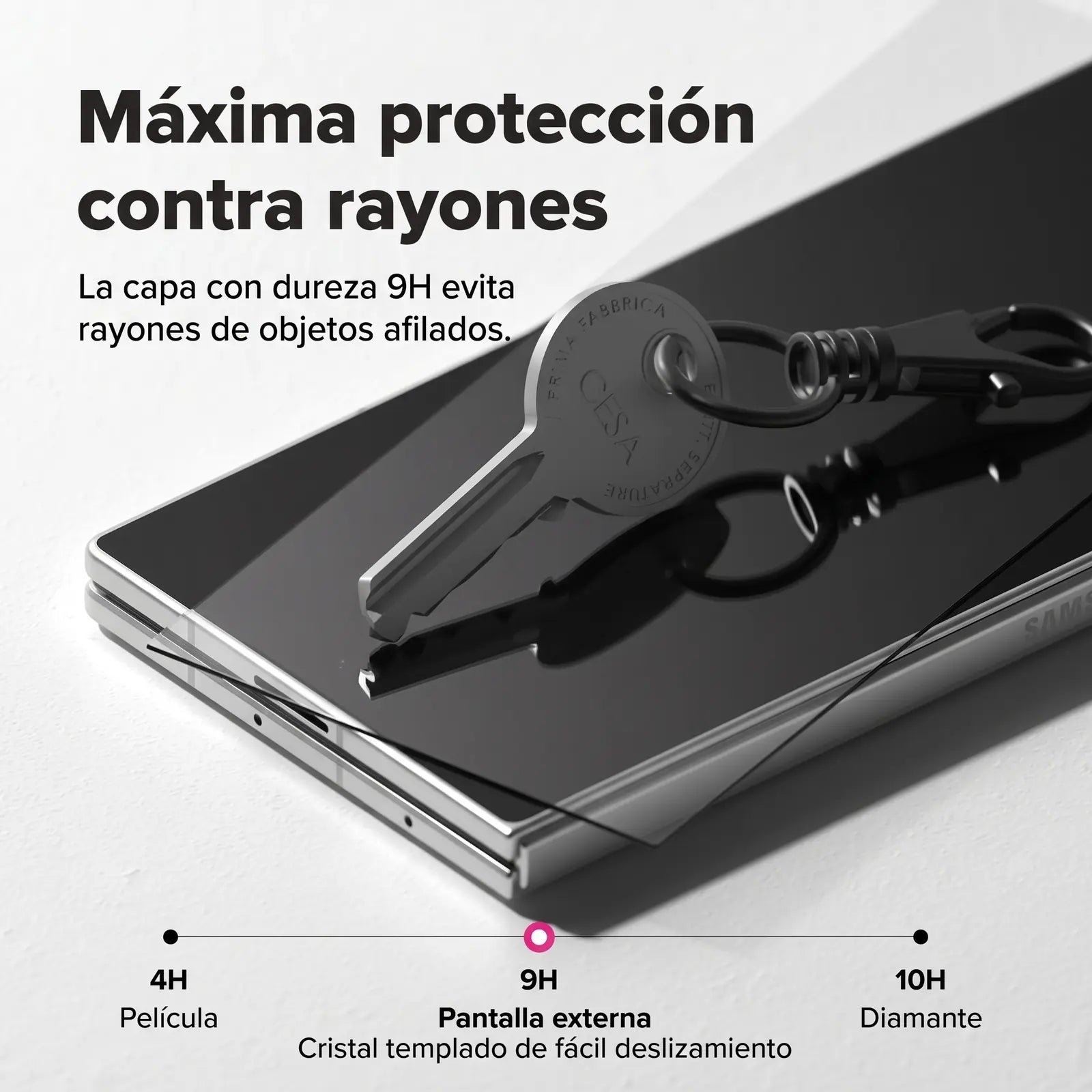 Protector Ringke Easy Slide Vidrio Templado para Pantalla Externa Galaxy Z Fold 8 Ultra