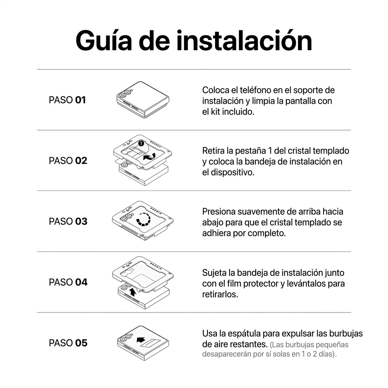Ringke Protector de Pantalla Cover Galaxy Z Flip 8 Vidrio Templado 9H