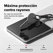 Ringke Protector de Pantalla Cover Galaxy Z Flip 8 Vidrio Templado 9H