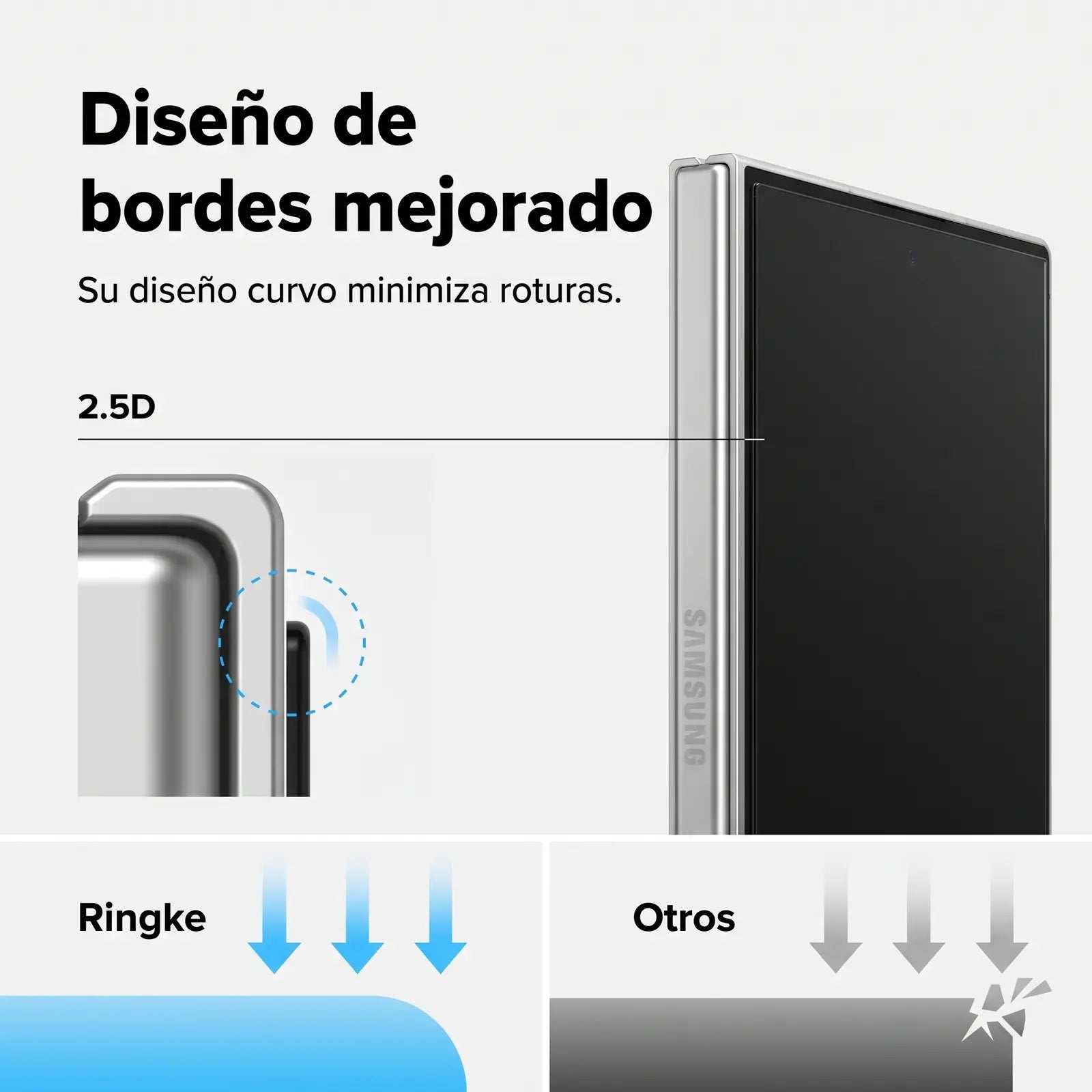 Ringke Easy Slide Protector de Vidrio Cover Display Galaxy Z Fold 8