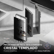 Ringke Easy Slide Privacy Glass para Cover Galaxy Z Fold 8 Ultra