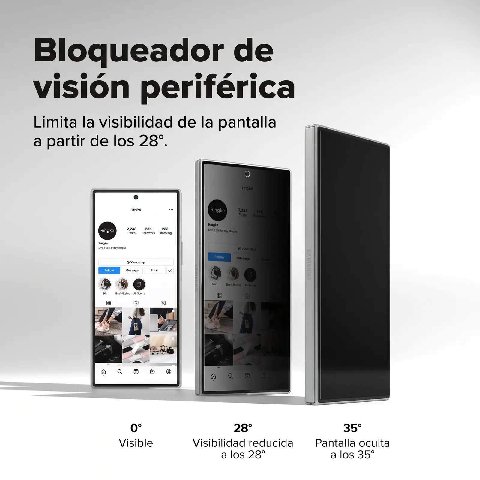 Ringke Easy Slide Privacy Glass para Cover Galaxy Z Fold 8 Ultra