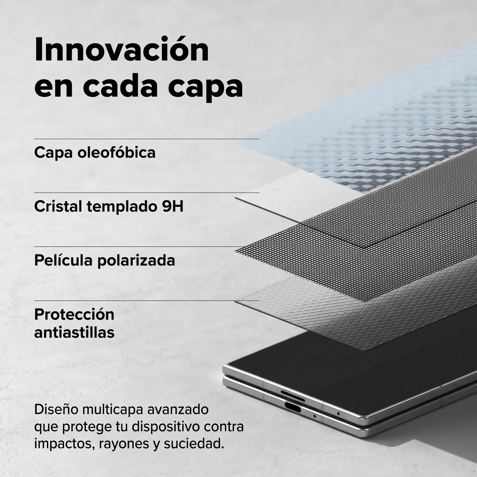 Ringke Mica Cover Display Galaxy Z Fold 8 Ultra Privacidad 360°