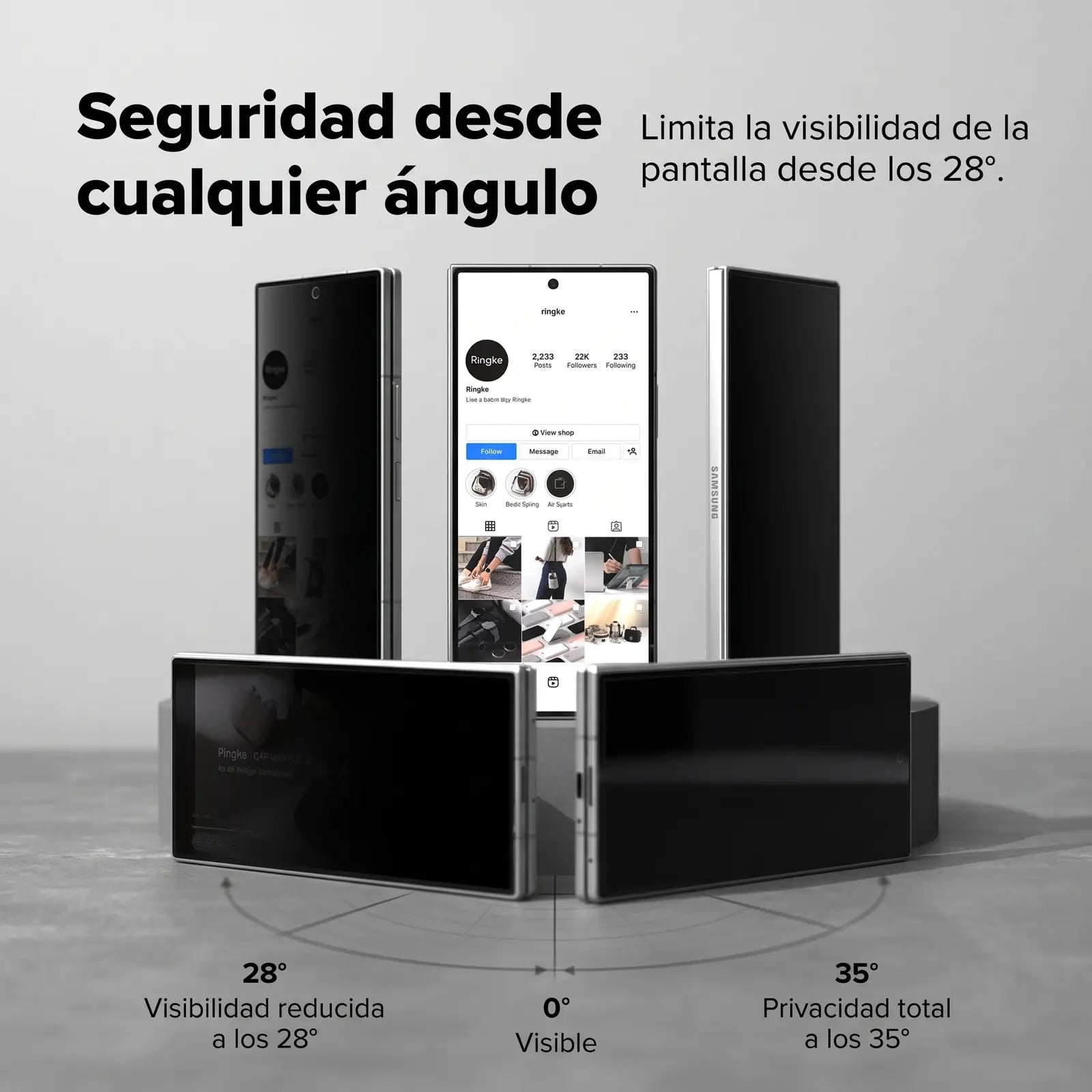 Ringke Mica Cover Display Galaxy Z Fold 8 Ultra Privacidad 360°