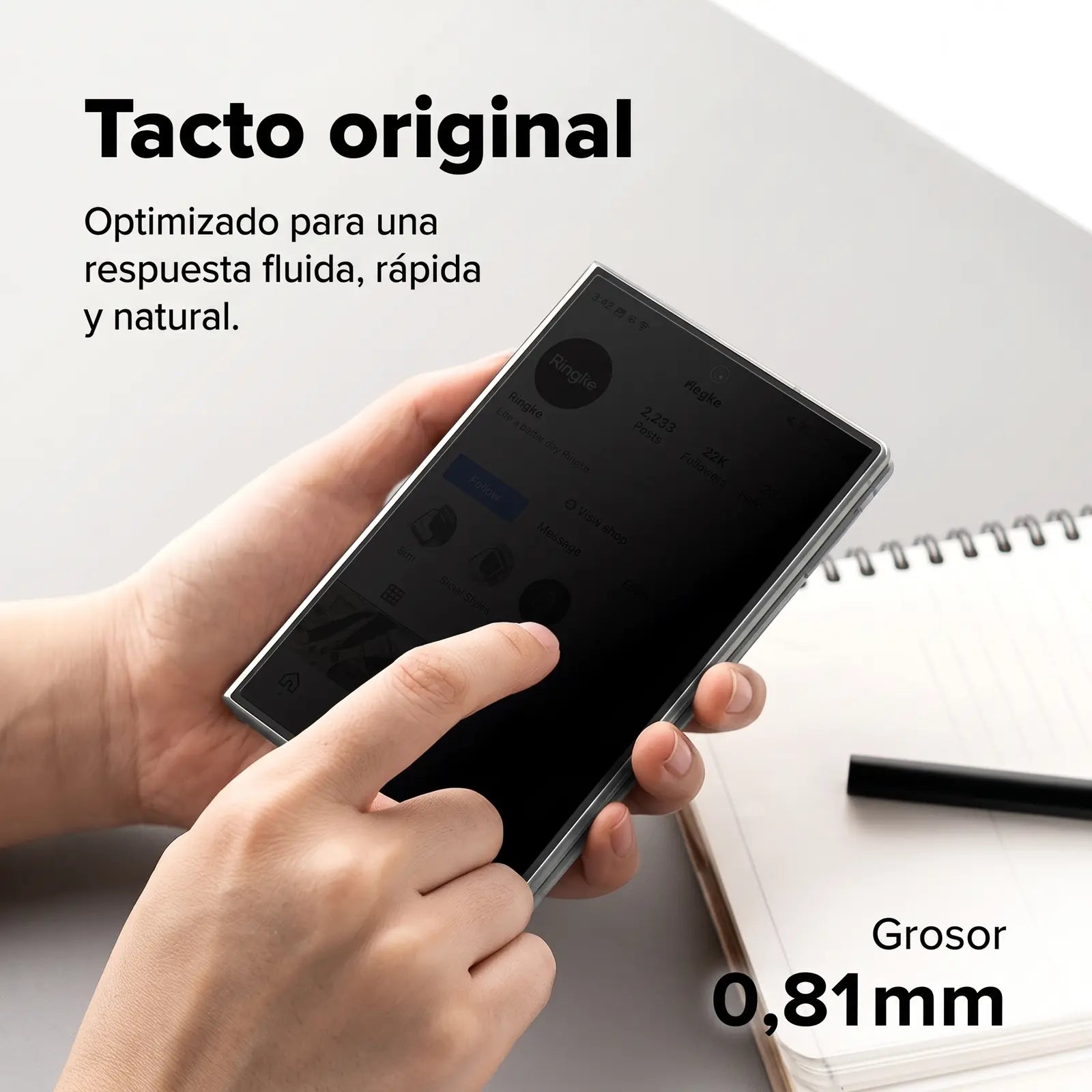Ringke Mica Privacy Galaxy Z Fold 8 Pantalla Externa 360°