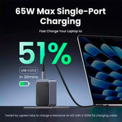 Cargador Nexode UGREEN 65W – 3 Puertos, Gris (X553 / 45223)