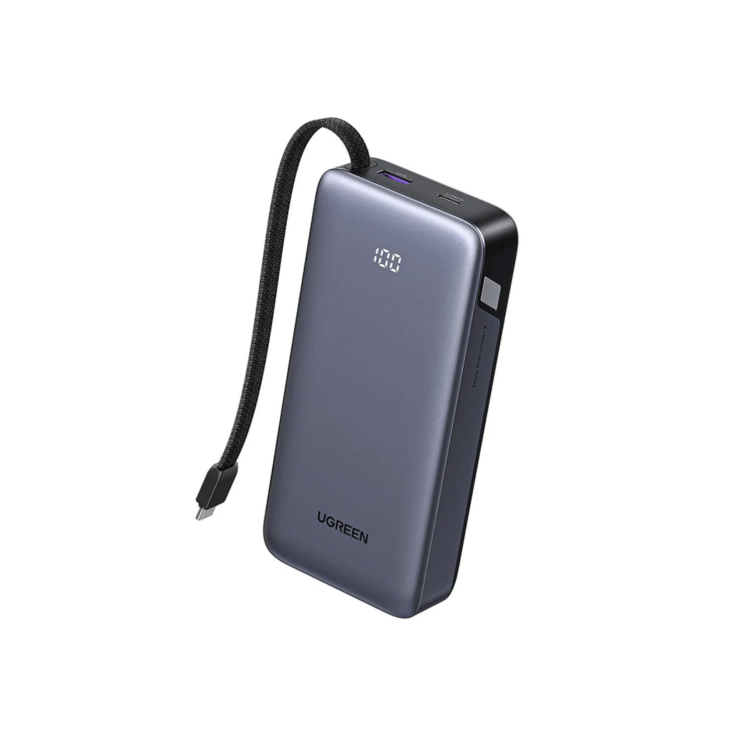 Power Bank Ugreen 45W 20000 mAh con Cable Integrado 55988B