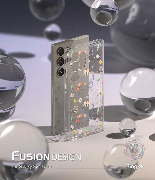 Case Ringke Fusion Design Galaxy S24 Ultra - Dry Flowers