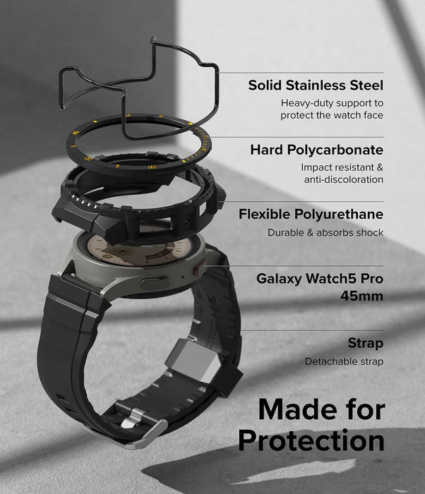 Case Ringke Fusion X Guard + Wire Galaxy Watch 5 Pro (45mm) Case + correa