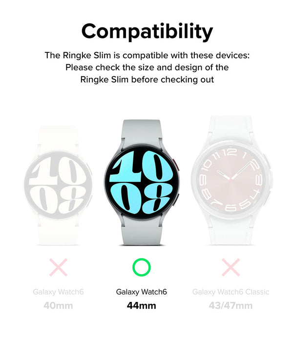 Case Ringke Slim Galaxy Watch 6 (44MM) 2 Pack