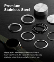 Case Ringke Bezel Styling + Protector de Pantalla Vidrio Galaxy Watch 7 (44mm)