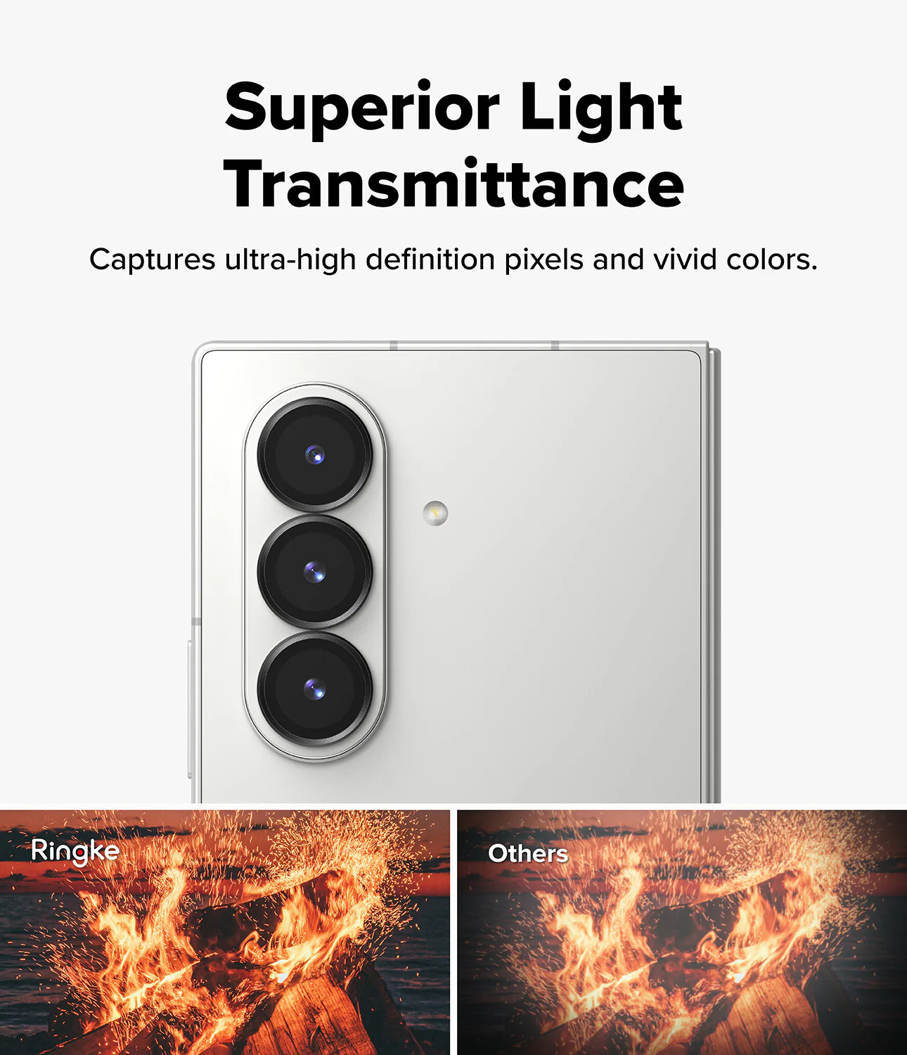 Protector de Cámara Ringke Lens Frame Galaxy Z Fold7 (2 UND)