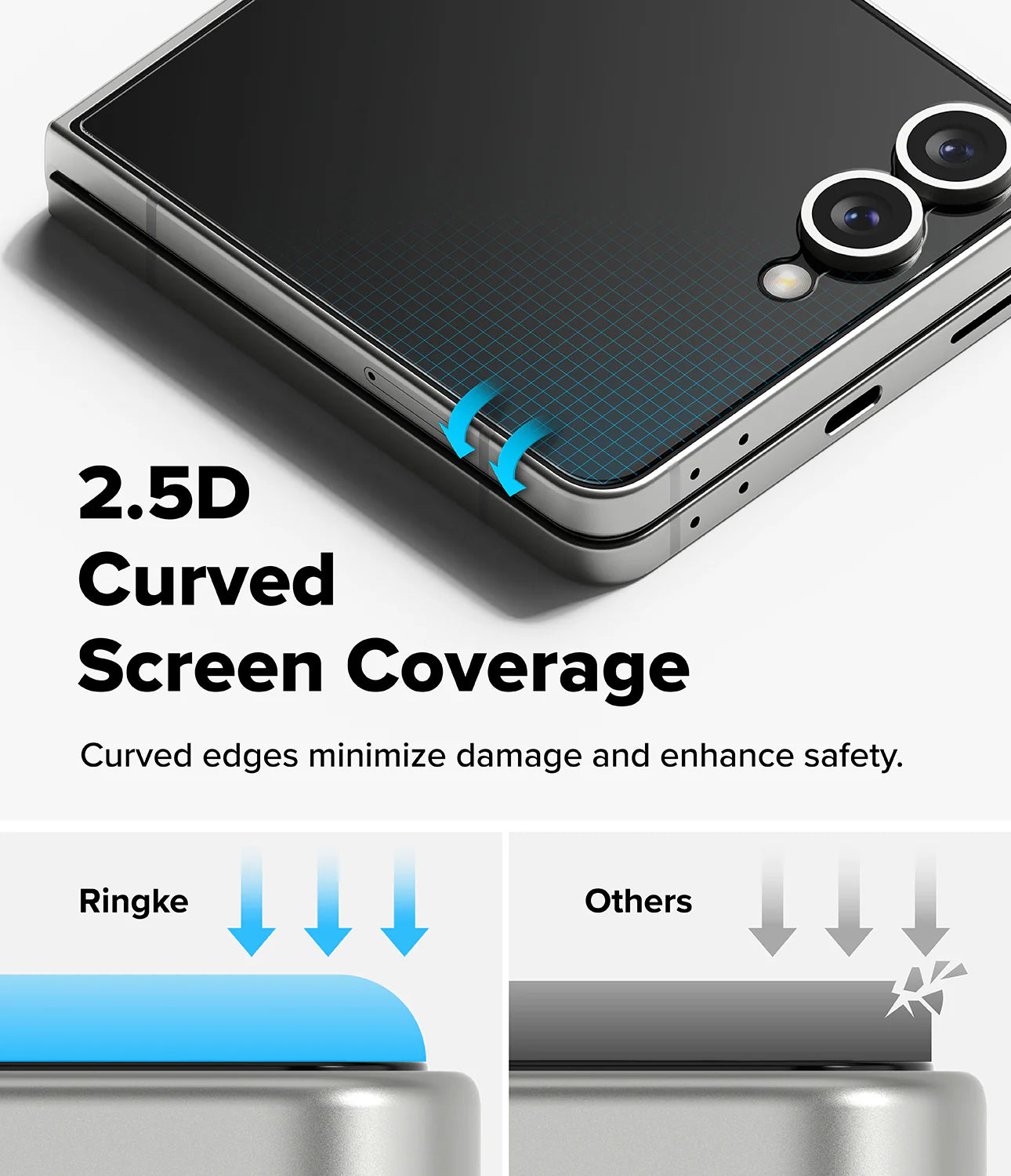 Pack Protector de pantalla Ringke 3 en 1 Galaxy Z Flip7