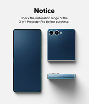 Pack Protector de pantalla Ringke 3 en 1 Galaxy Z Flip7
