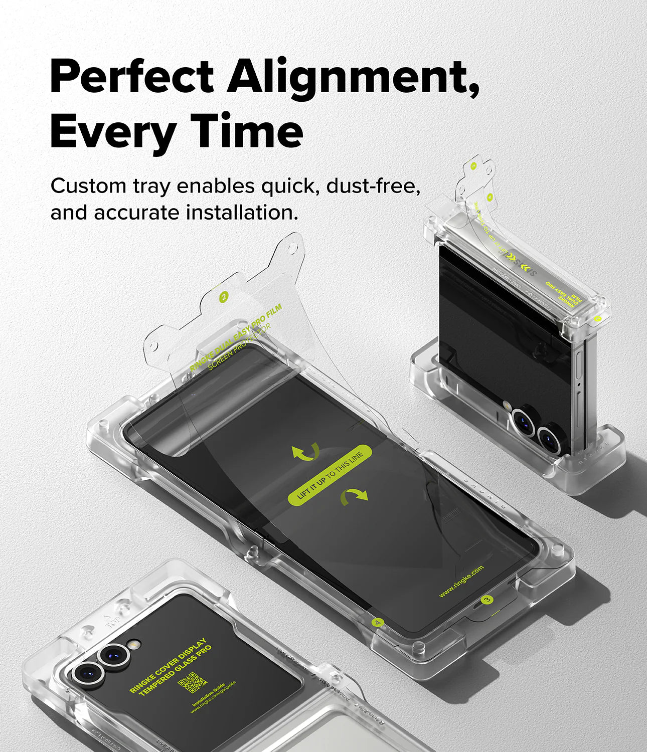 Pack Protector de pantalla Ringke 3 en 1 Galaxy Z Flip7