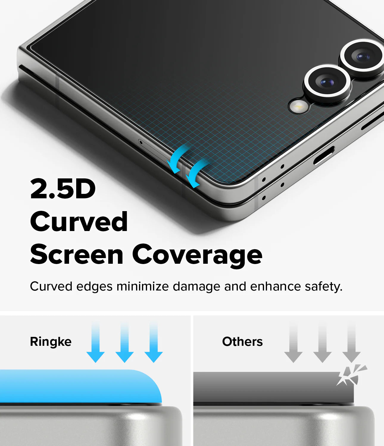 Vidrio Display Ringke Galaxy Z Flip7 (2 UND)