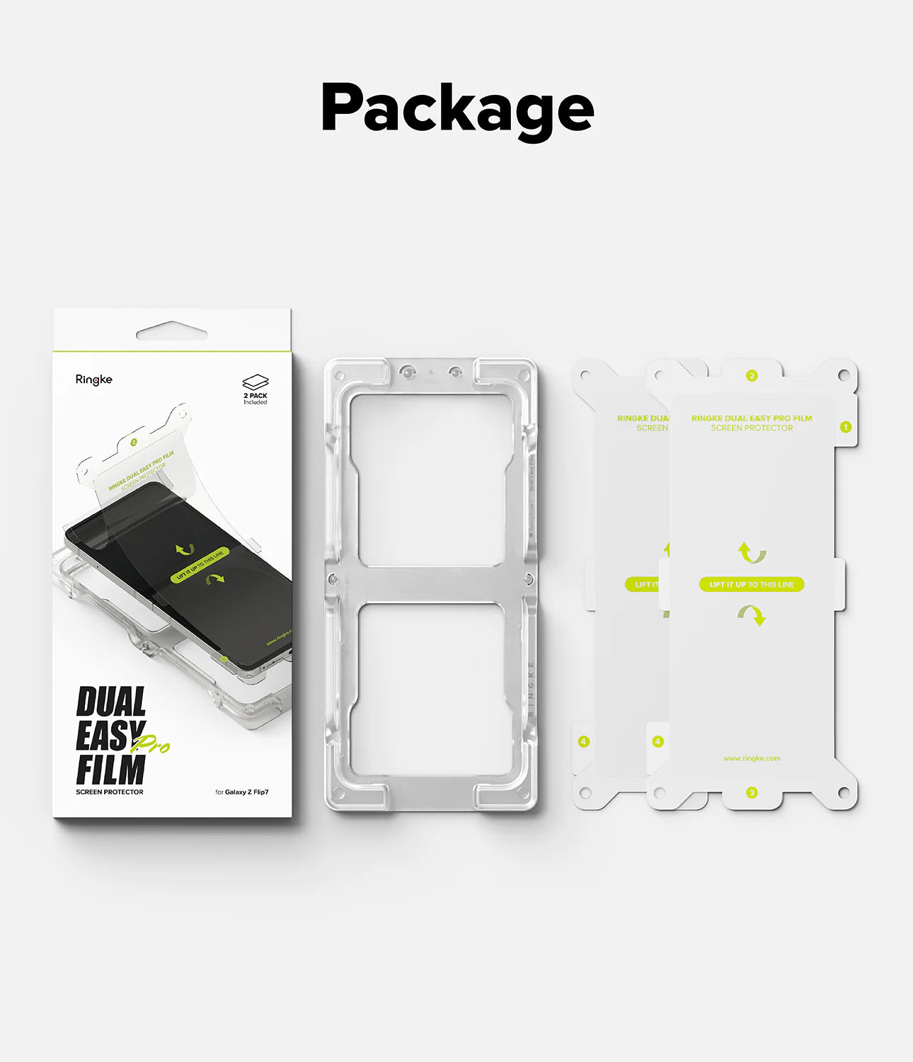 Protector de pantalla Ringke Galaxy Z Flip7 (2 UND)