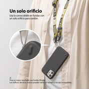 Correa Ringke Shoulder Strap Lettering Negro Ajustable para Celular