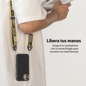 Correa Ringke Shoulder Strap Lettering Negro Ajustable para Celular