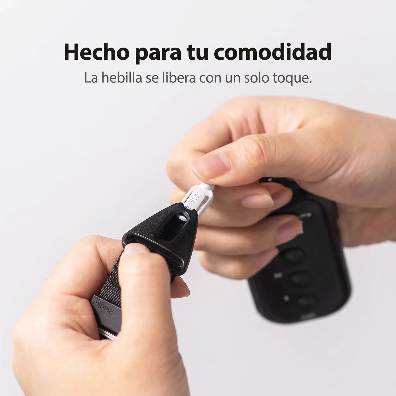Correa Ringke Shoulder Strap Lettering Negro Ajustable para Celular