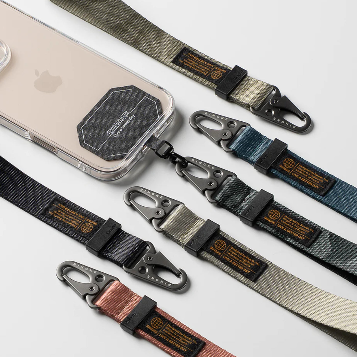 Ringke Holder Link & Tactical Webbing Hand Strap - Correa táctica