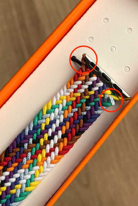Correa Generic Braided Solo Loop Apple Watch 2022 (38mm / 40mm) - Pride Edition (OUTLET - S)