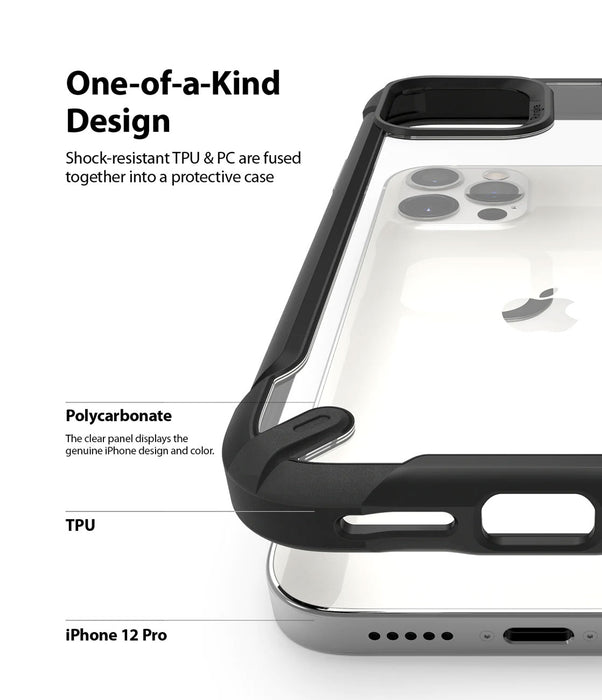 Case Ringke Fusion X2 Matte Black iPhone 12 / 12 Pro