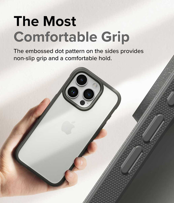 Case Ringke Fusion Bold iPhone 15 Pro Max - Gray
