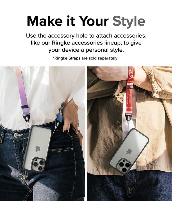 Case Ringke Fusion Bold iPhone 15 Pro Max - Gray