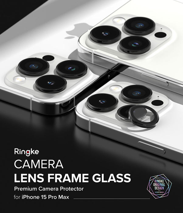 Protector de Cámara Ringke Lens Frame iPhone 15 Pro Max (instalador)