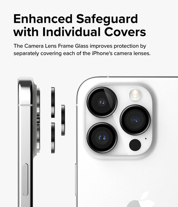 Protector de Cámara Ringke Lens Frame iPhone 15 Pro (instalador)