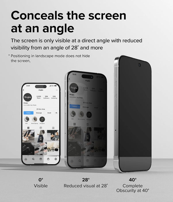 Protector de pantalla de privacidad para iPhone 11 o iPhone XR, vidrio  templado antiespía, dureza 9H, fácil colocación, sin burbujas, soporte  táctil