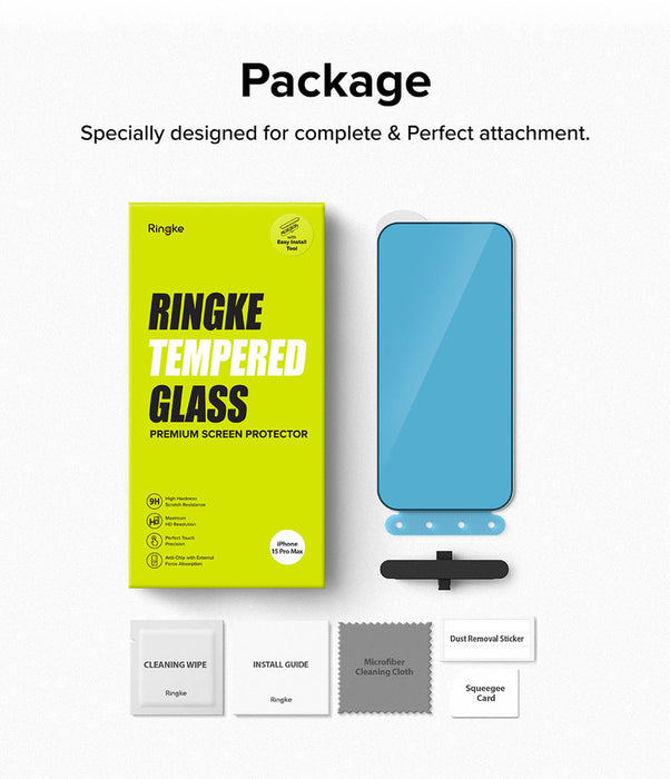 Mica Celular Ringke Redmi Note 10 Pro Max de cristal templado