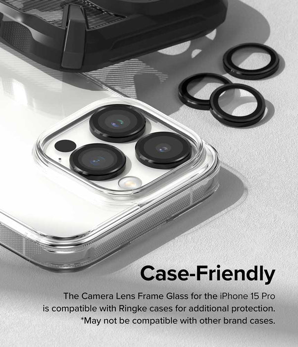 Protector de Cámara Ringke Lens Frame iPhone 15 Pro (instalador)