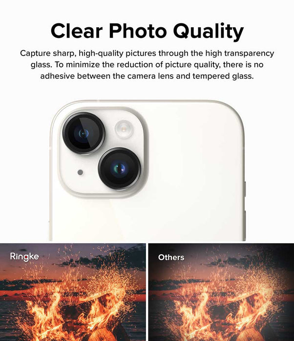 Protector de Cámara Ringke Lens Frame iPhone 15 / 15 Plus (instalador)