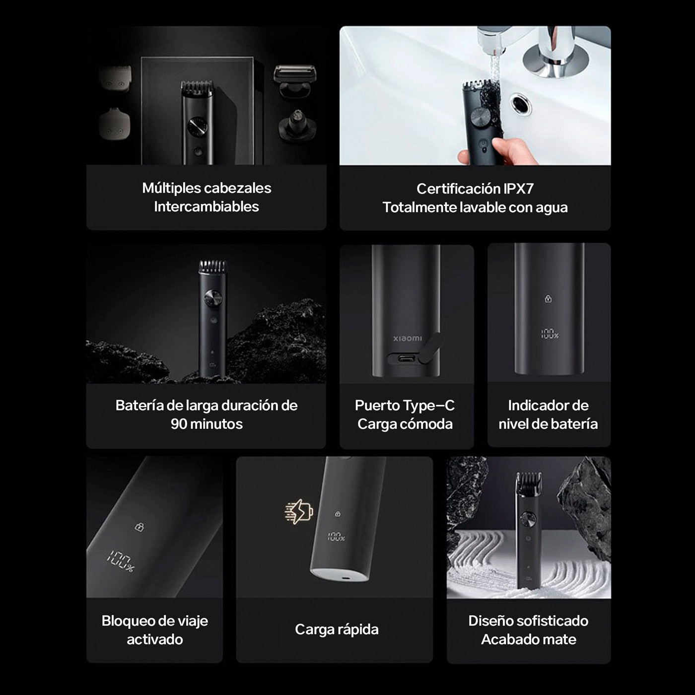 Kit Xiaomi Grooming Pro - Set de afeitadora eléctrica
