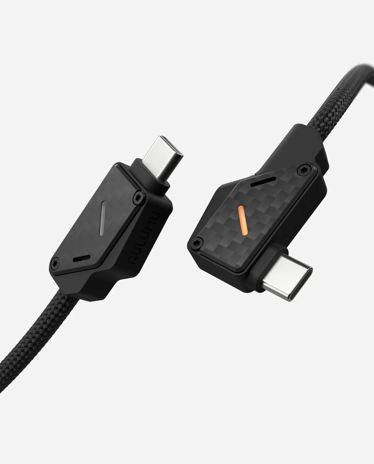 Cargador Aulumu Carga Rápida 240W Trenzado Nylon Carbon Fiber Tipo C a C