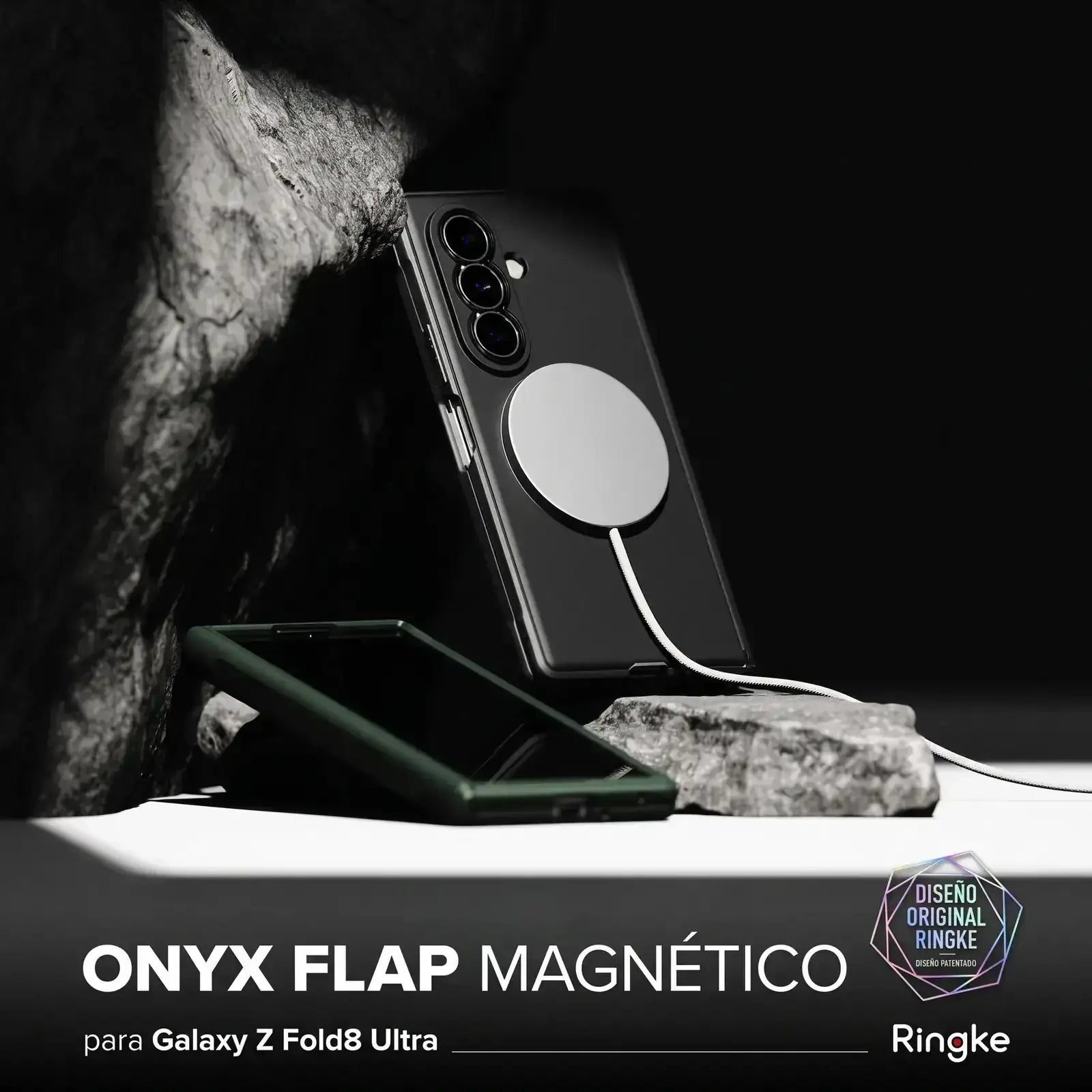 Case Ringke Onyx Flap Magnetic para Galaxy Z Fold 8 Ultra