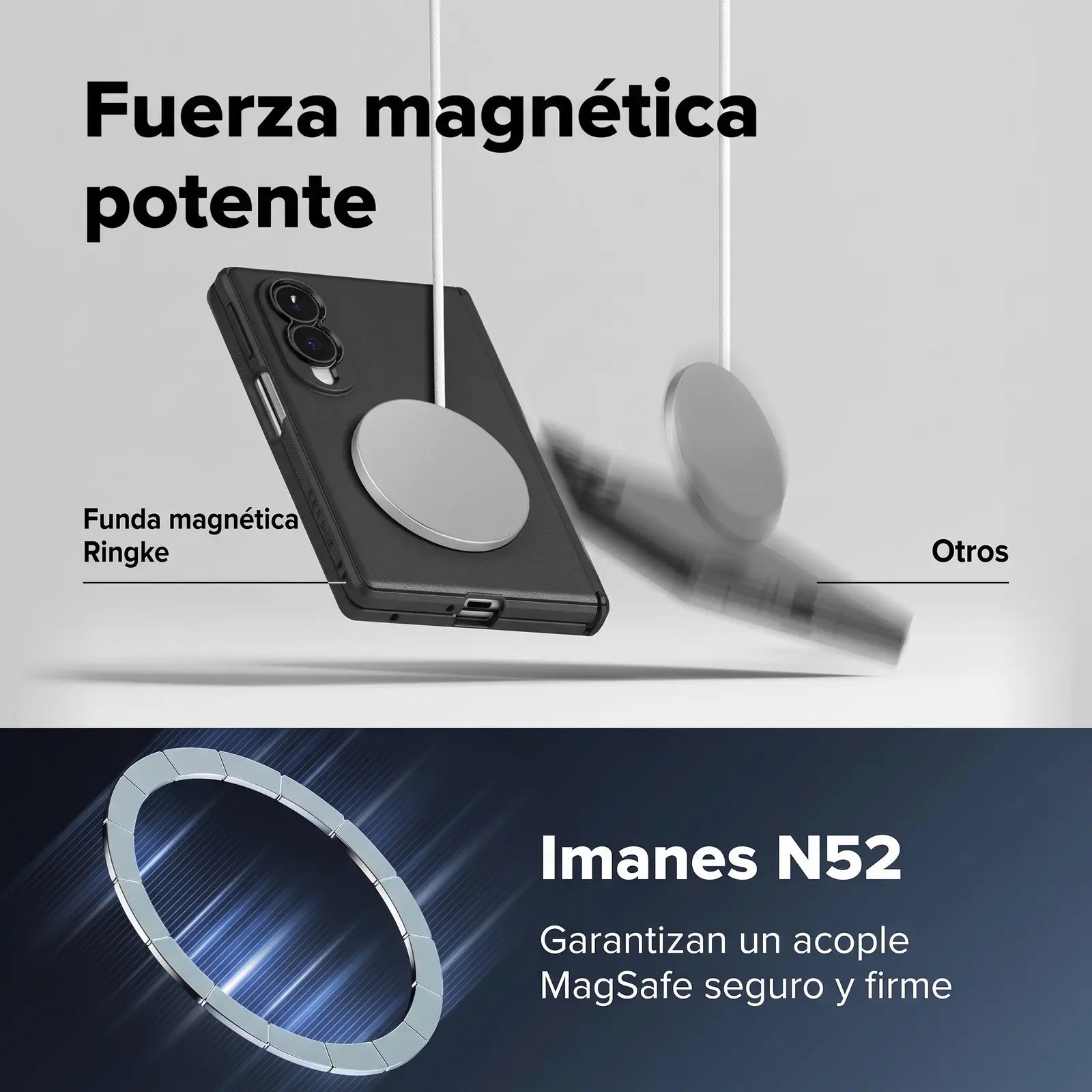 Case Ringke Onyx Flap Magnetic Galaxy Z Fold 8 con MagSafe
