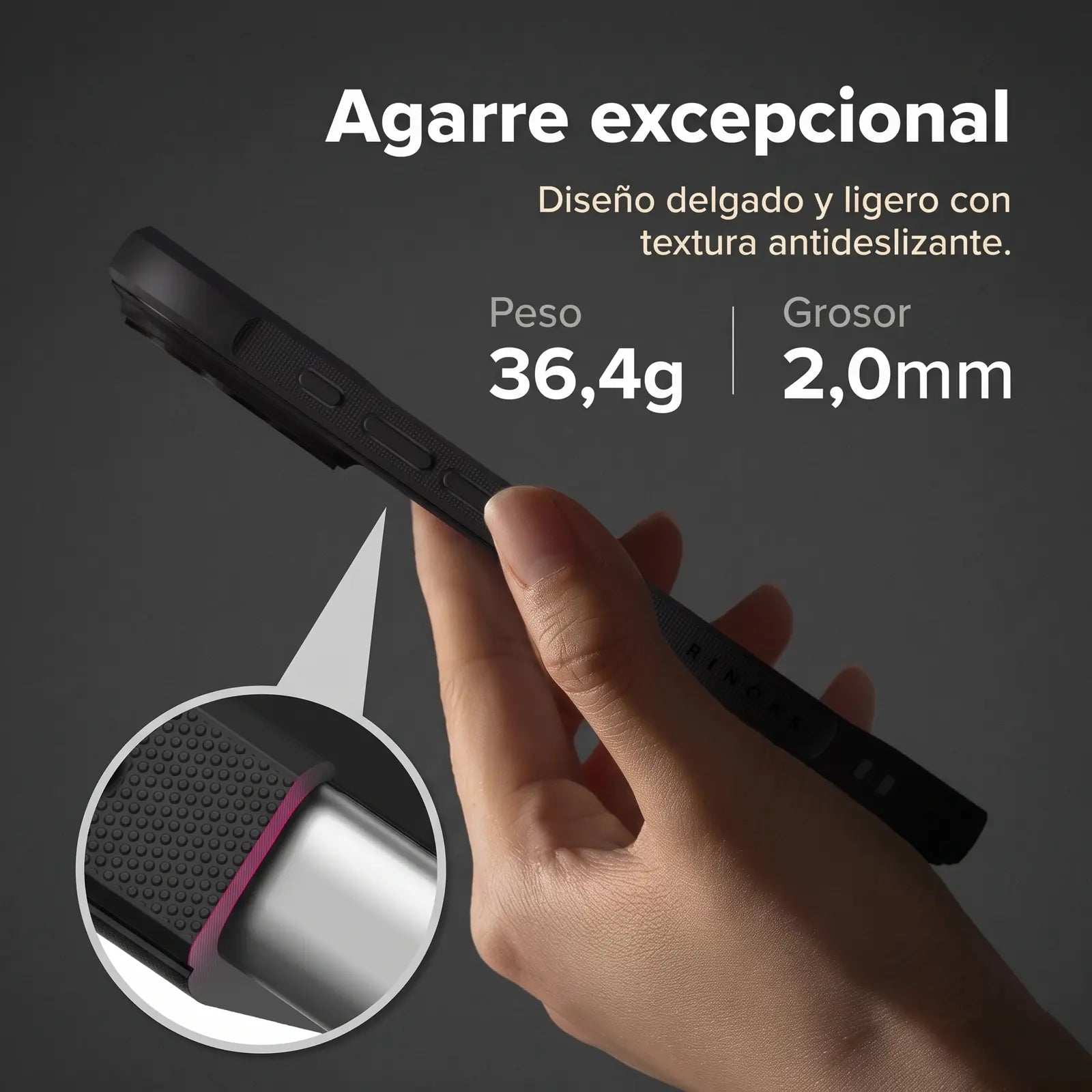 Case iPhone 18 Pro Ringke Onyx Magnetic MagSafe Negro