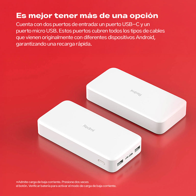 Power Bank Xiaomi Mi Redmi 20000 Mah 18W - OUTLET